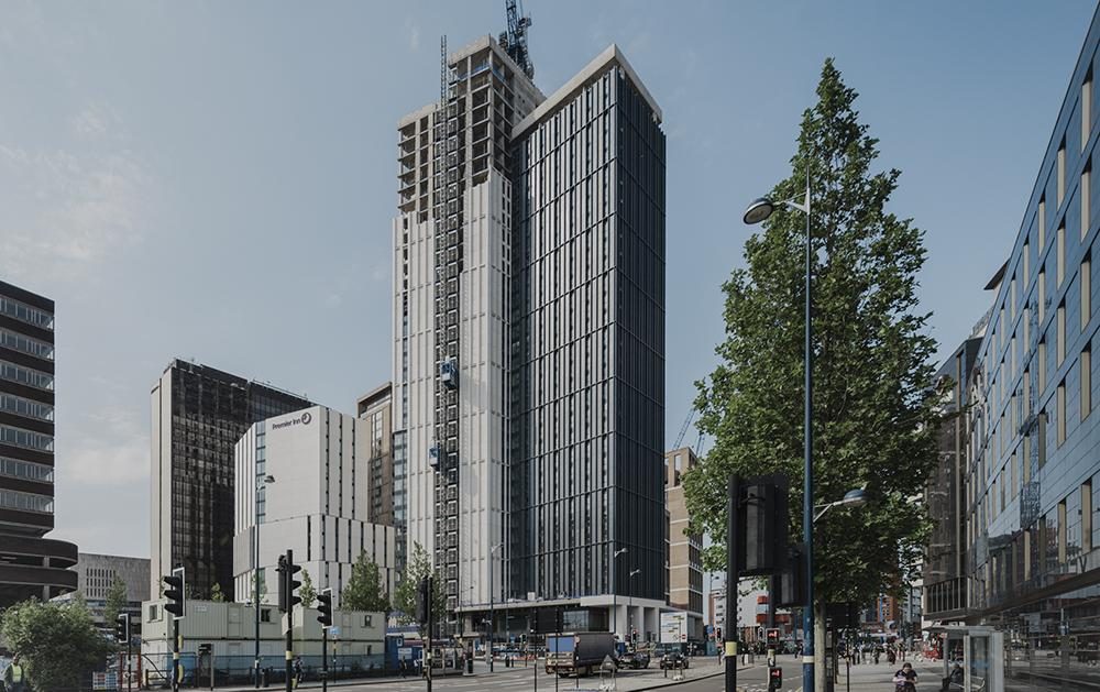 Exchange Square Phase 2, Birmingham — Residential tower under construction on the city centre site