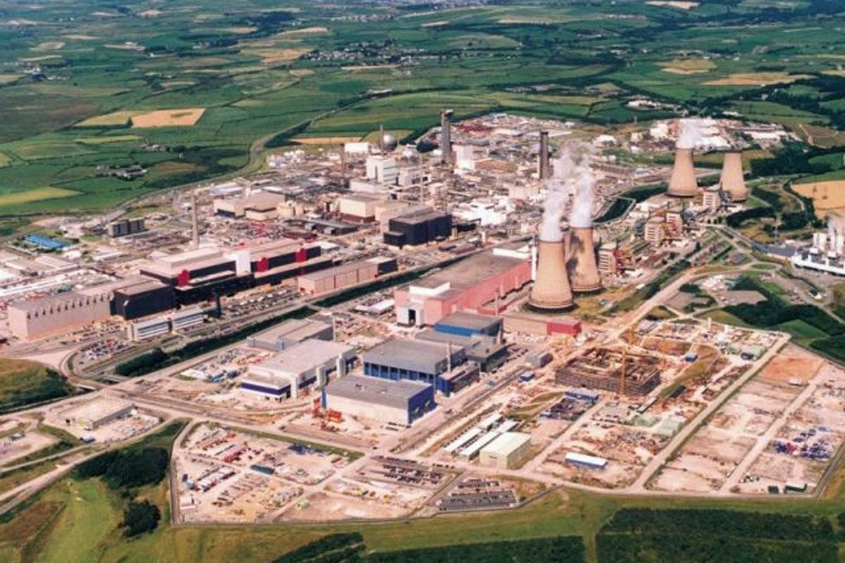Fellside Boiler Park, Sellafield, Cumbria — Aerial view of the Sellafield licensed nuclear site
