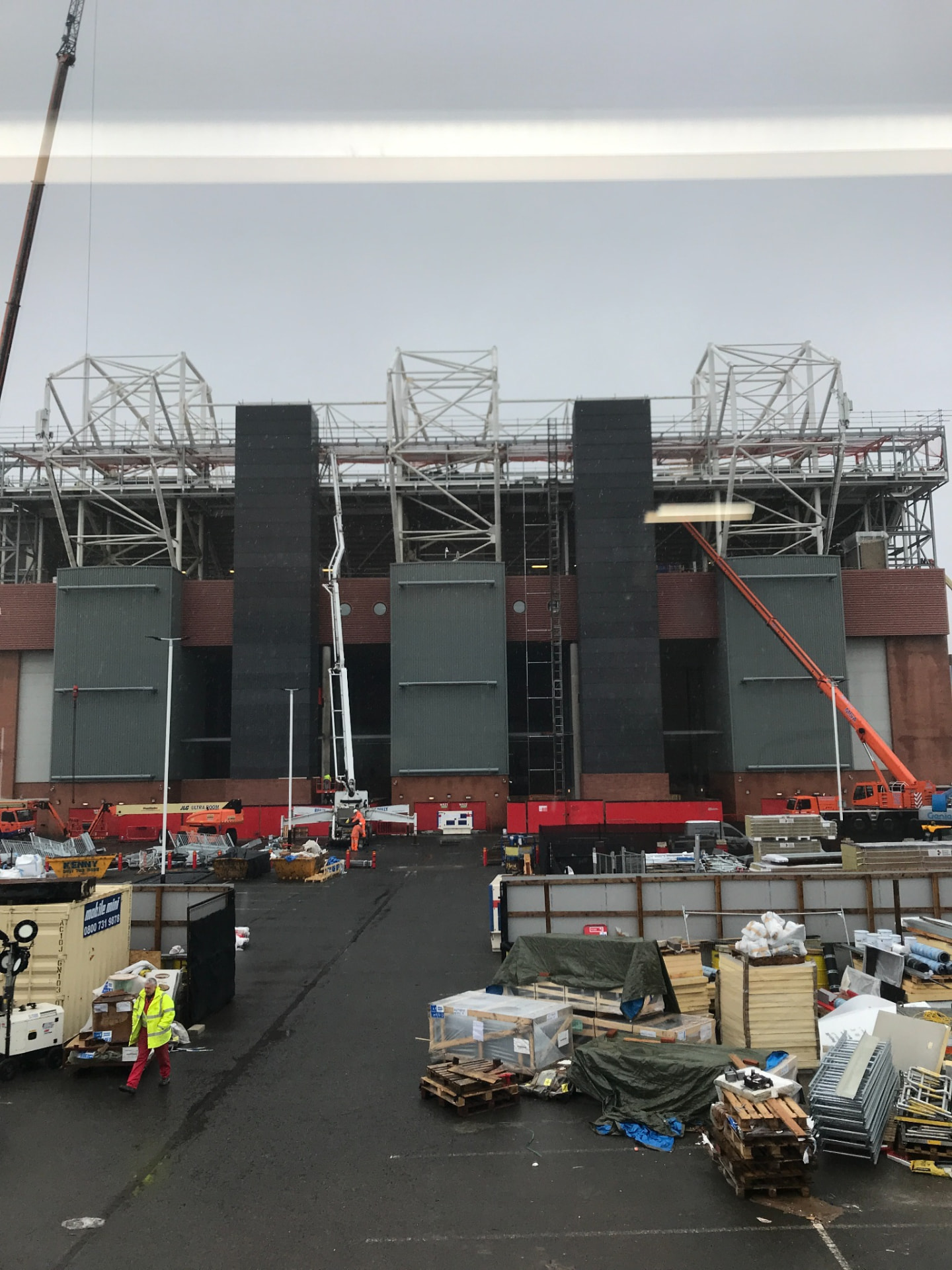 MUFC Accessibility Works, Old Trafford, Manchester — Site view during construction works