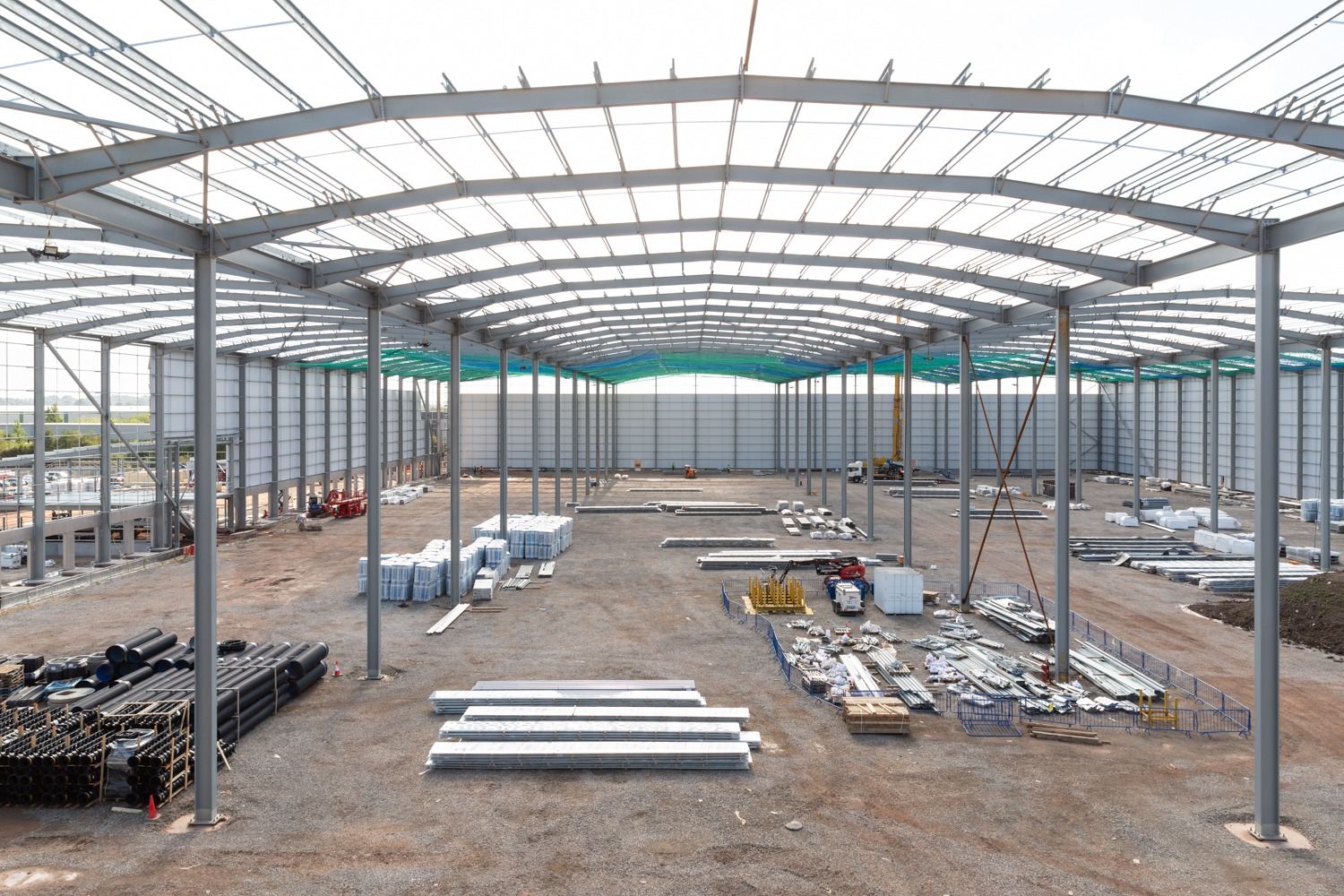 Novus Point, Newcastle-under-Lyme, Staffordshire — Interior of the completed frame